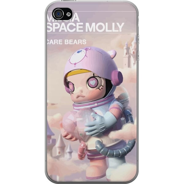 Apple iPhone 4 Genomskinligt Skal Mega Space Molly Care Bears Series - Share Bear Edition