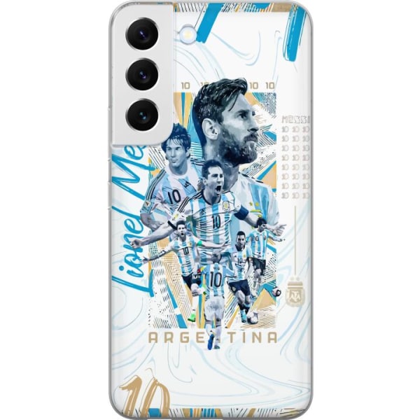 Samsung Galaxy S22 5G Gennemsigtig cover Lionel Messi