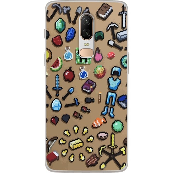 OnePlus 6 Gennemsigtig cover Minecraft