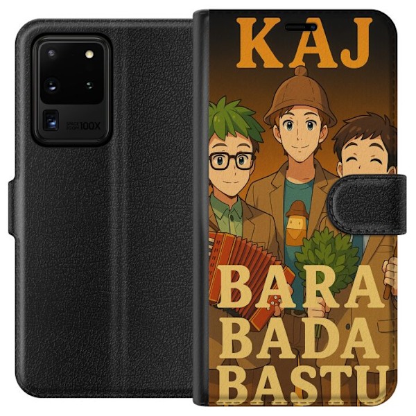 Samsung Galaxy S20 Ultra Tegnebogsetui KAJ Bara kun bader i sa