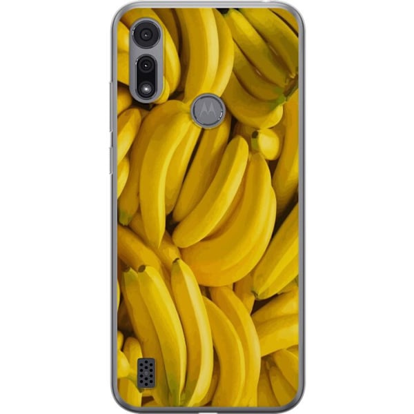 Motorola Moto E6i Gennemsigtig cover Banan mønster