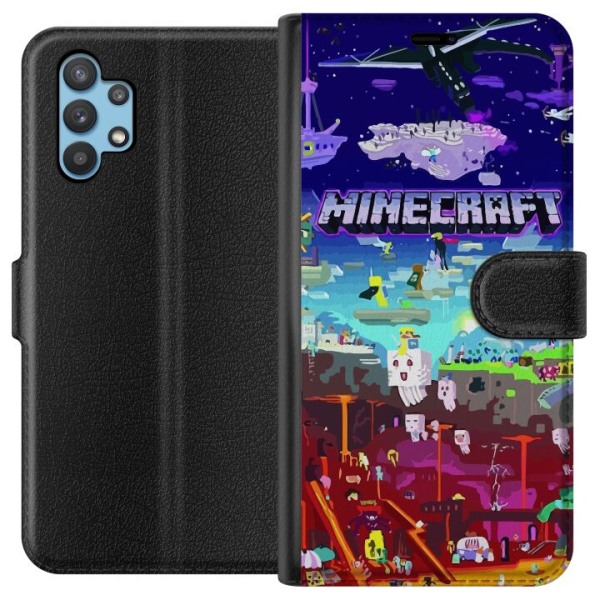 Samsung Galaxy A32 5G Lompakkokotelo Minecraft