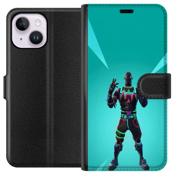 Apple iPhone 15 Plus Tegnebogsetui sort ridder fortnite