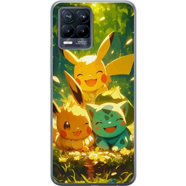 Realme 8 Gjennomsiktig deksel Pixelmonster spillstil - fargeri