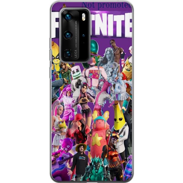 Huawei P40 Pro Läpinäkyvä kuori Fortnite