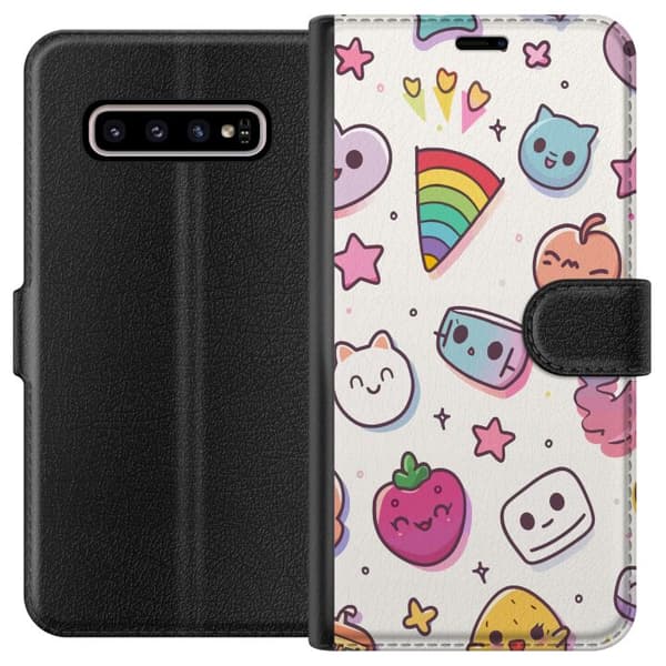 Kompatibelt Lommeboketui til Samsung Galaxy S10+ Søtnoser
