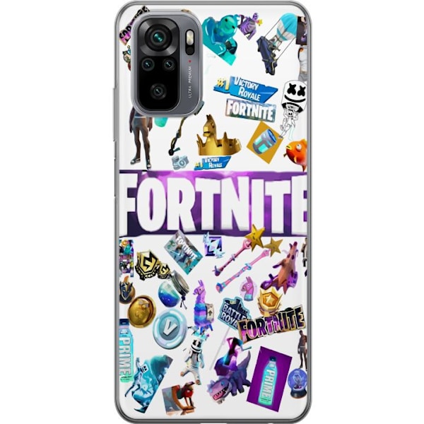 Xiaomi Redmi Note 10S Gjennomsiktig deksel Fortnite