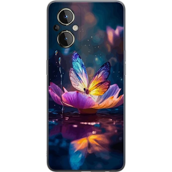 OnePlus Nord N20 5G Gjennomsiktig deksel Butterfly