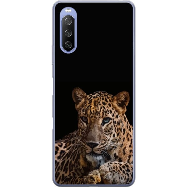 Sony Xperia 10 III Lite Gennemsigtig cover Leopard