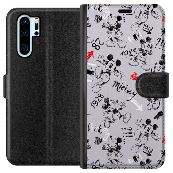 Kompatibel Tegnebogsetui til Huawei P30 Pro Disney mønster