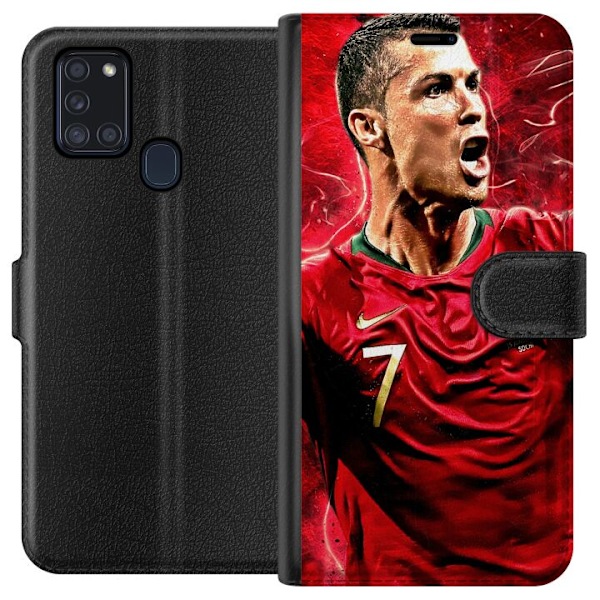 Samsung Galaxy A21s Lommeboketui Cristiano Ronaldo