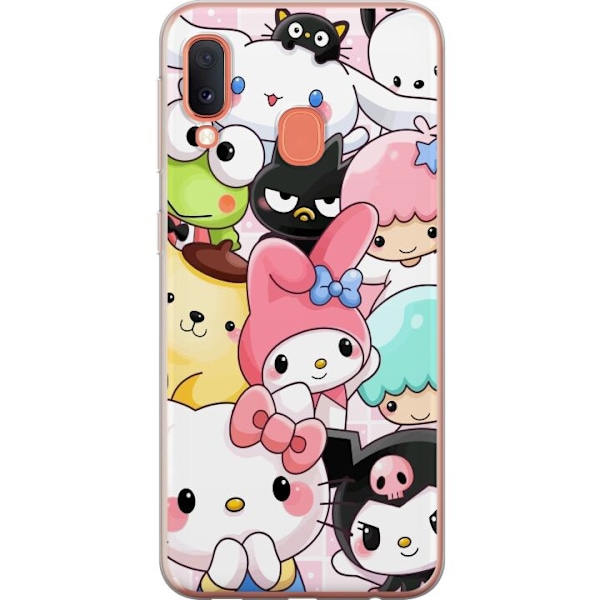 Samsung Galaxy A20e Gennemsigtig cover Kawaii Sanrio Crew