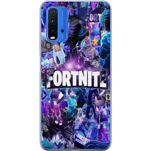 Xiaomi Redmi 9T Läpinäkyvä kuori Fortnite