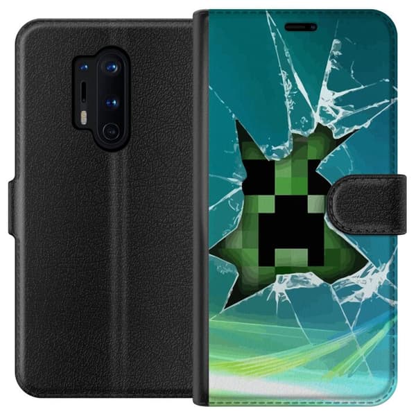 Kompatibelt Plånboksfodral till OnePlus 8 Pro Minecraft