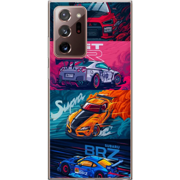 Samsung Galaxy Note20 Ultra Läpinäkyvä kuori Subaru Racing