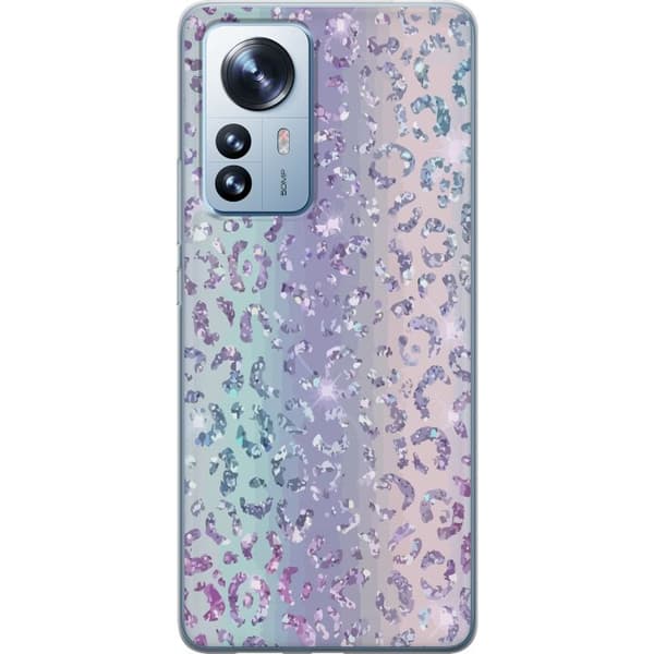 Kompatibelt Mobildeksel til Xiaomi 12 Pro Glitter Leopard