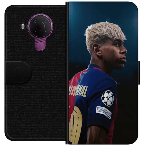 Nokia 5.4 Lommeboketui Lamine Yamal - Barcelonas Wonderkid i F