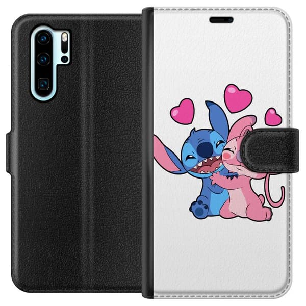 Kompatibelt Lommeboketui til Huawei P30 Pro Lilo & Stitch
