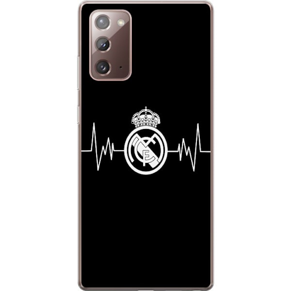 Samsung Galaxy Note20 Läpinäkyvä kuori Real Madrid CF