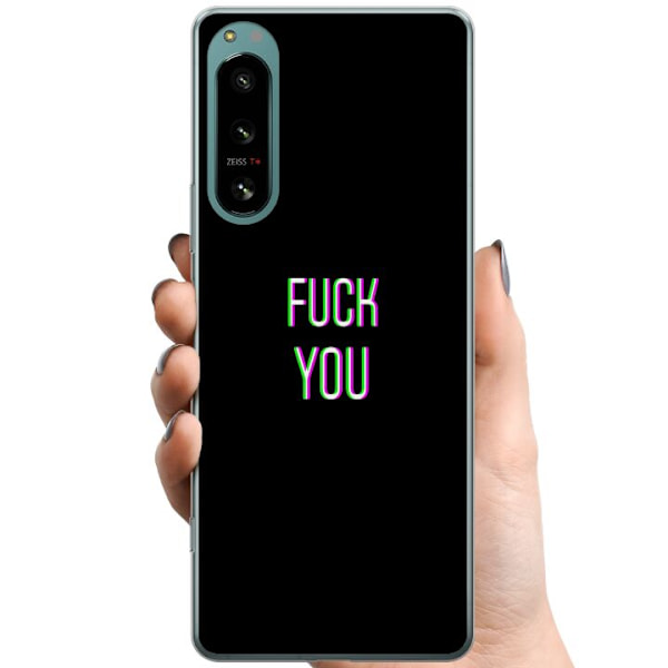 Sony Xperia 5 IV TPU Mobilskal FUCK YOU *