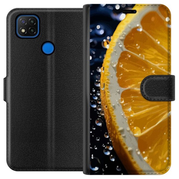 Xiaomi Redmi 9C Tegnebogsetui Appelsin