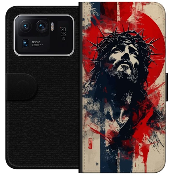 Xiaomi Mi 11 Ultra Lommeboketui Jesus med kors - kristent moti