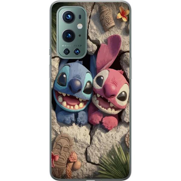 OnePlus 9 Pro Läpinäkyvä kuori Stitch Angel Lilo & Stitch Motiivi Disney Rakkaus Sarjakuvahahmo Suosittu Sininen Avaruusolio Hauska Disney-elokuva