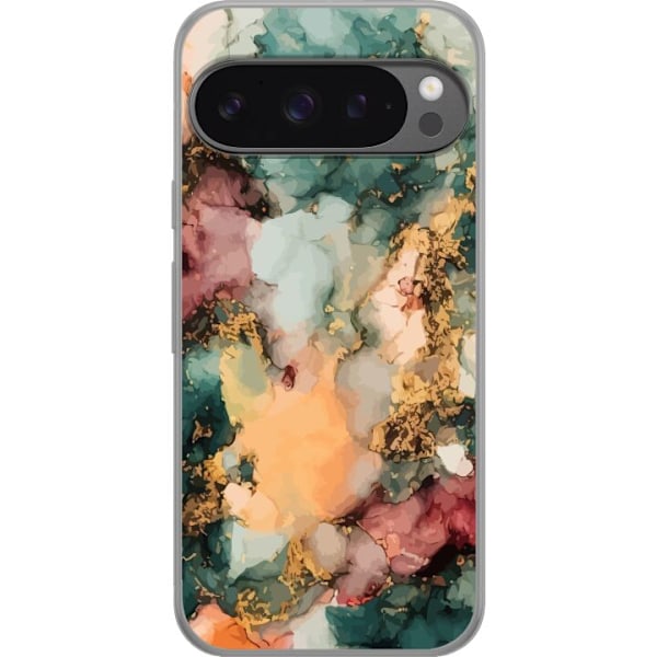 Google Pixel 9 Pro XL Läpinäkyvä kuori Marmori