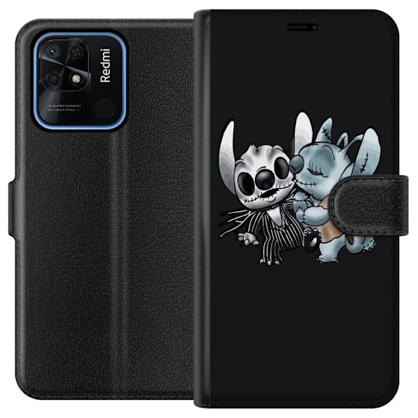 Xiaomi Redmi 10C Plånboksfodral Halloween lilo & stitch 2024