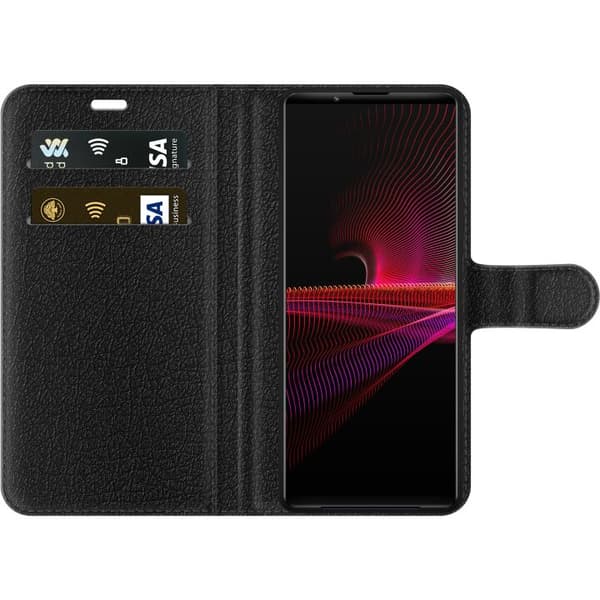 Kompatibel Tegnebogsetui til Sony Xperia 1 III BTS lilla