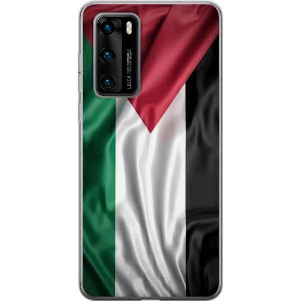 Huawei P40 Läpinäkyvä kuori Palestiinan lippu – ikoninen