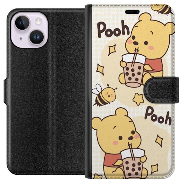 Apple iPhone 14 Tegnebogsetui Nalle Pooh-stil - klassisk bjør