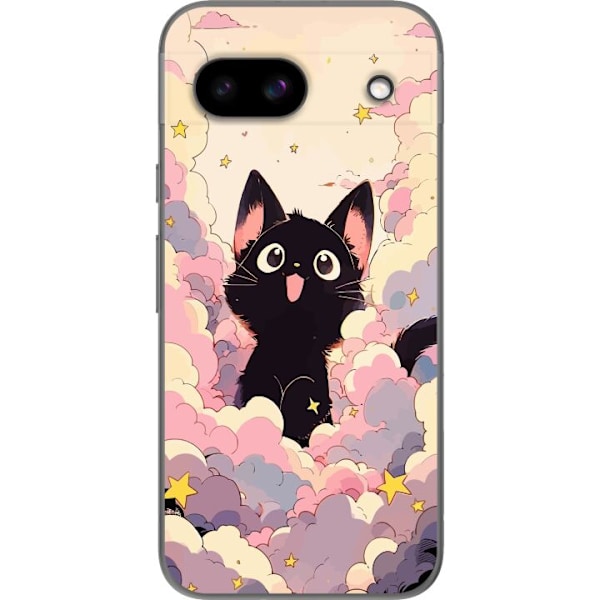 Google Pixel 8a Gennemsigtig cover Kawaii Kat