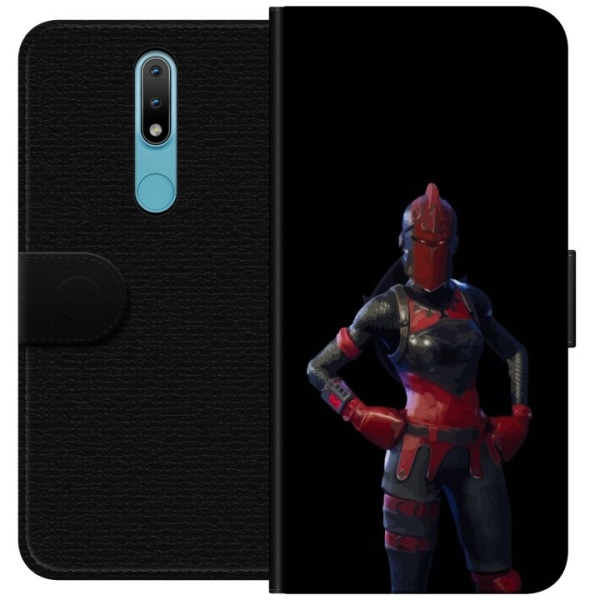 Nokia 2.4 Plånboksfodral Fortnite - Red Knight