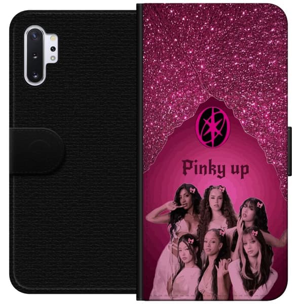 Kompatibelt Lommeboketui til Samsung Galaxy Note10+ KATSEYE Pinky Up rosa