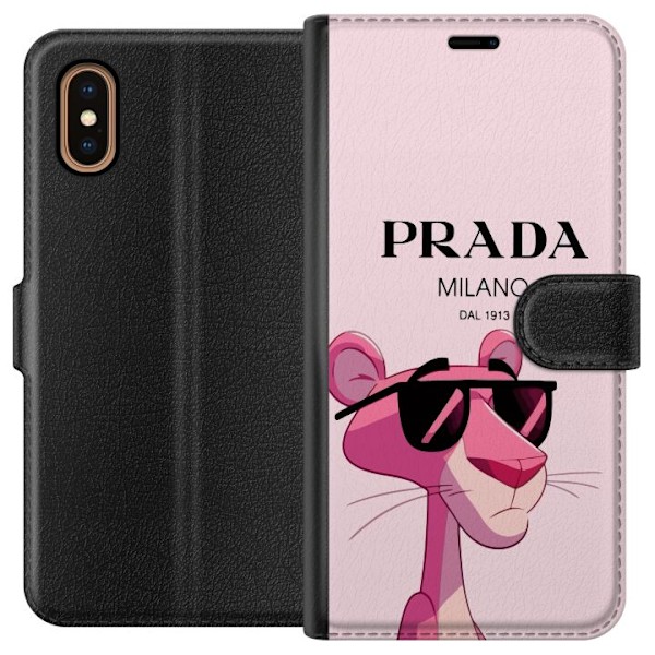 Apple iPhone XS Max Plånboksfodral Prada Rosa Pantern