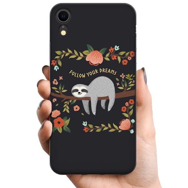 Apple iPhone XR TPU Matkapuhelimen kuori Viisauden laiskuus