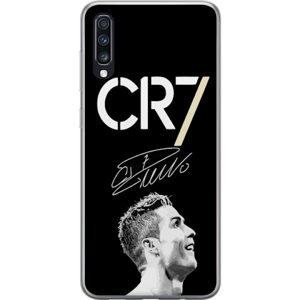 Samsung Galaxy A70 Genomskinligt Skal CR7 Ronaldo