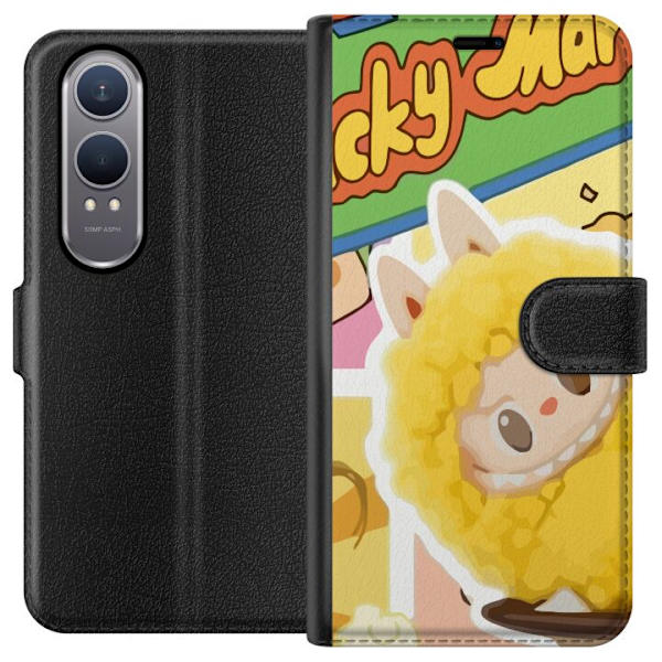 OnePlus Nord CE4 Lite Lompakkokotelo Labubu Wacky Mart Pop Mart -sarjan keräilyfiguuri Söpö Muotoilu Suosittu Teemalelu Sarja Luova Taidelelu