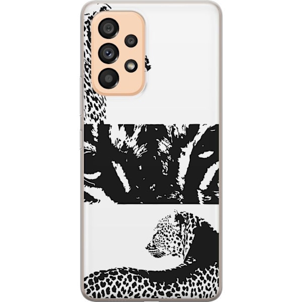 Samsung Galaxy A53 5G Läpinäkyvä kuori Leopard Faces