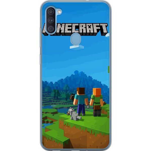 Samsung Galaxy A11 Genomskinligt Skal Minecraft Key Art
