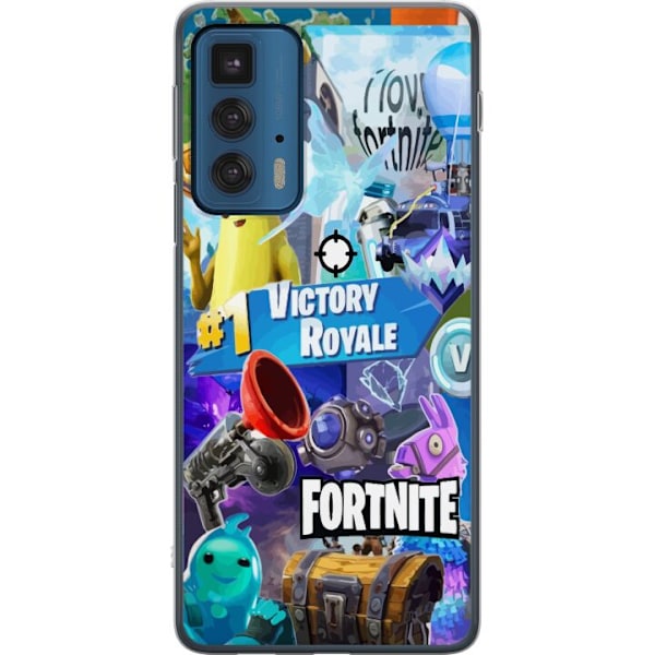 Motorola Edge 20 Pro Gennemsigtig cover Fortnite