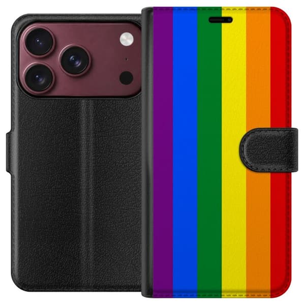 Kompatibelt Plånboksfodral till Apple iPhone 18 Pro Pride Flagga