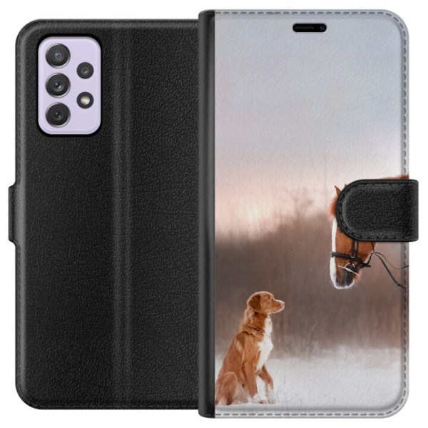 Samsung Galaxy A52s 5G Lommeboketui Hest & Hund