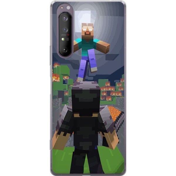 Sony Xperia 1 II Gennemsigtig cover Minecraft