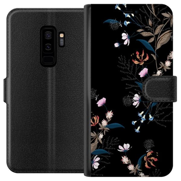Kompatibel Tegnebogsetui til Samsung Galaxy S9+ Blomster