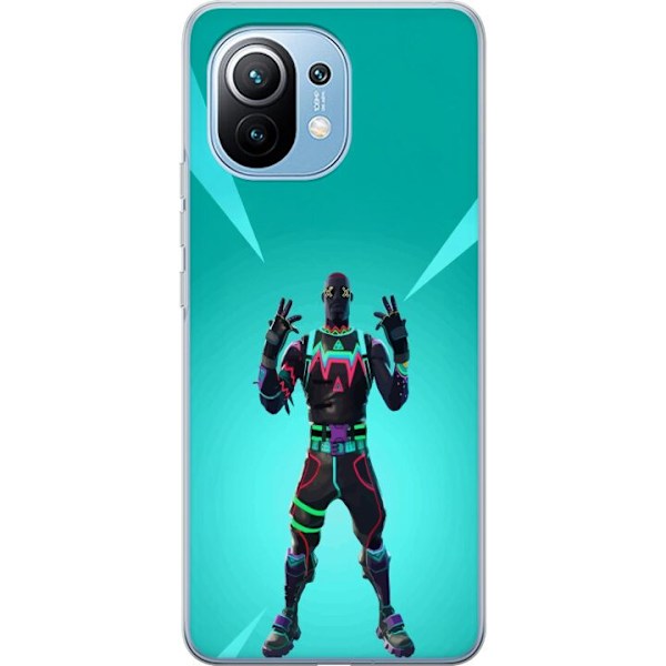Xiaomi Mi 11 Läpinäkyvä kuori musta ritari fortnite