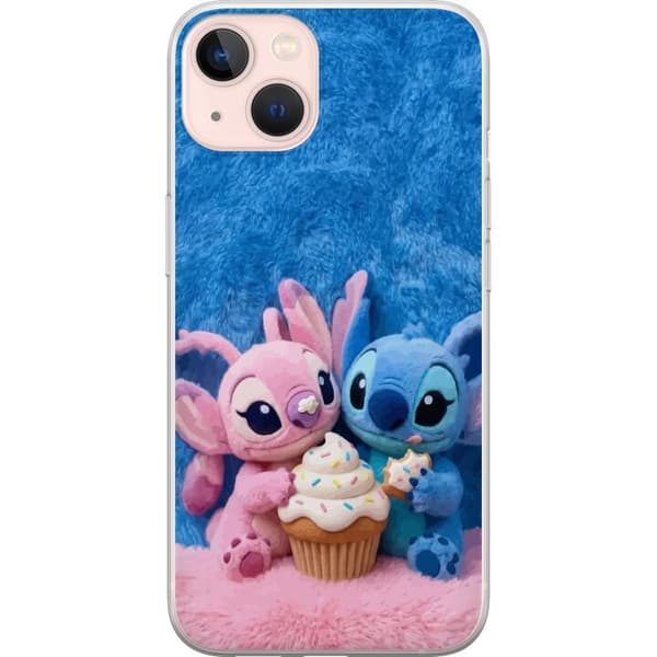 Kompatibel Mobilcover til Apple iPhone 13 Søde blå og lyserøde figurer med stor cupcake og krymmel pink