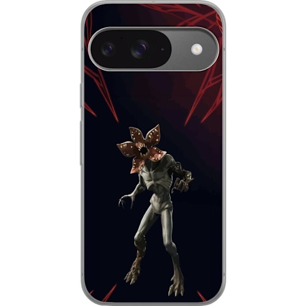 Google Pixel 9 Läpinäkyvä kuori Fortnite - Demogorgon