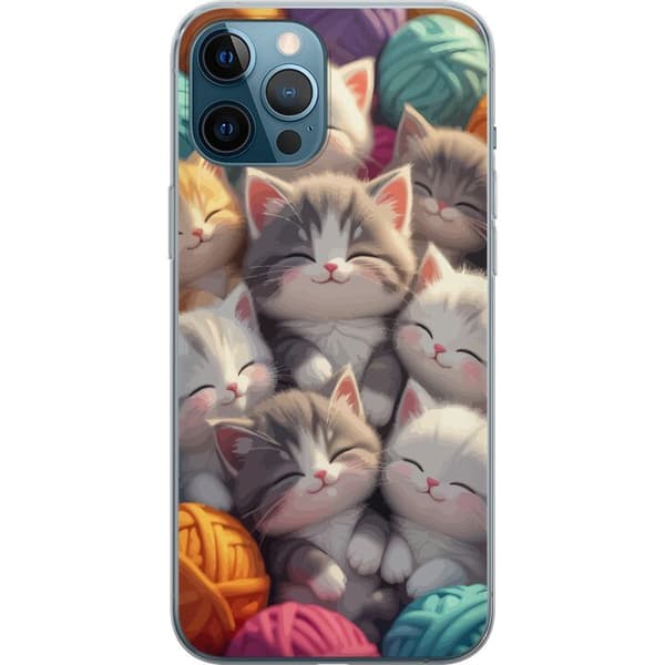 Yhteensopiva Puhelinkuori Apple iPhone 12 Pro Max Sovande kattungar beige